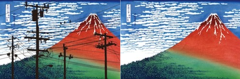 他們為何畫電杆？電杆凝視者們看到的上方景緻